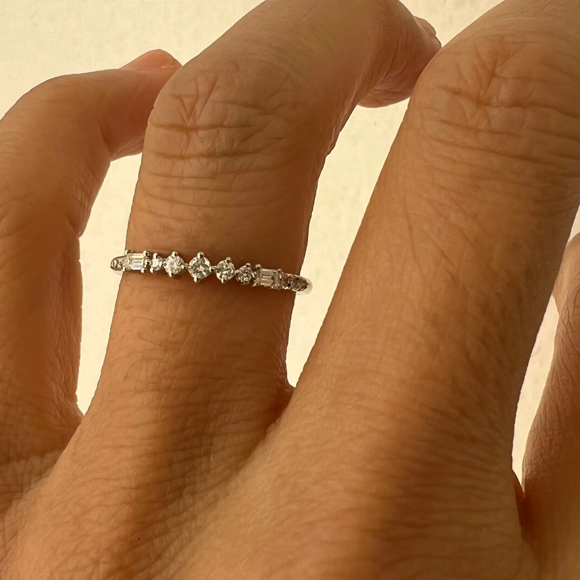 Diamond Baguette Prelude Ring (ready to ship option)*