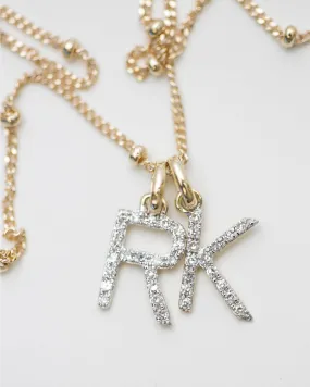 Diamond Initial Necklace