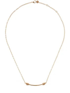 DoDo   9KT Nodo rose gold long necklace 