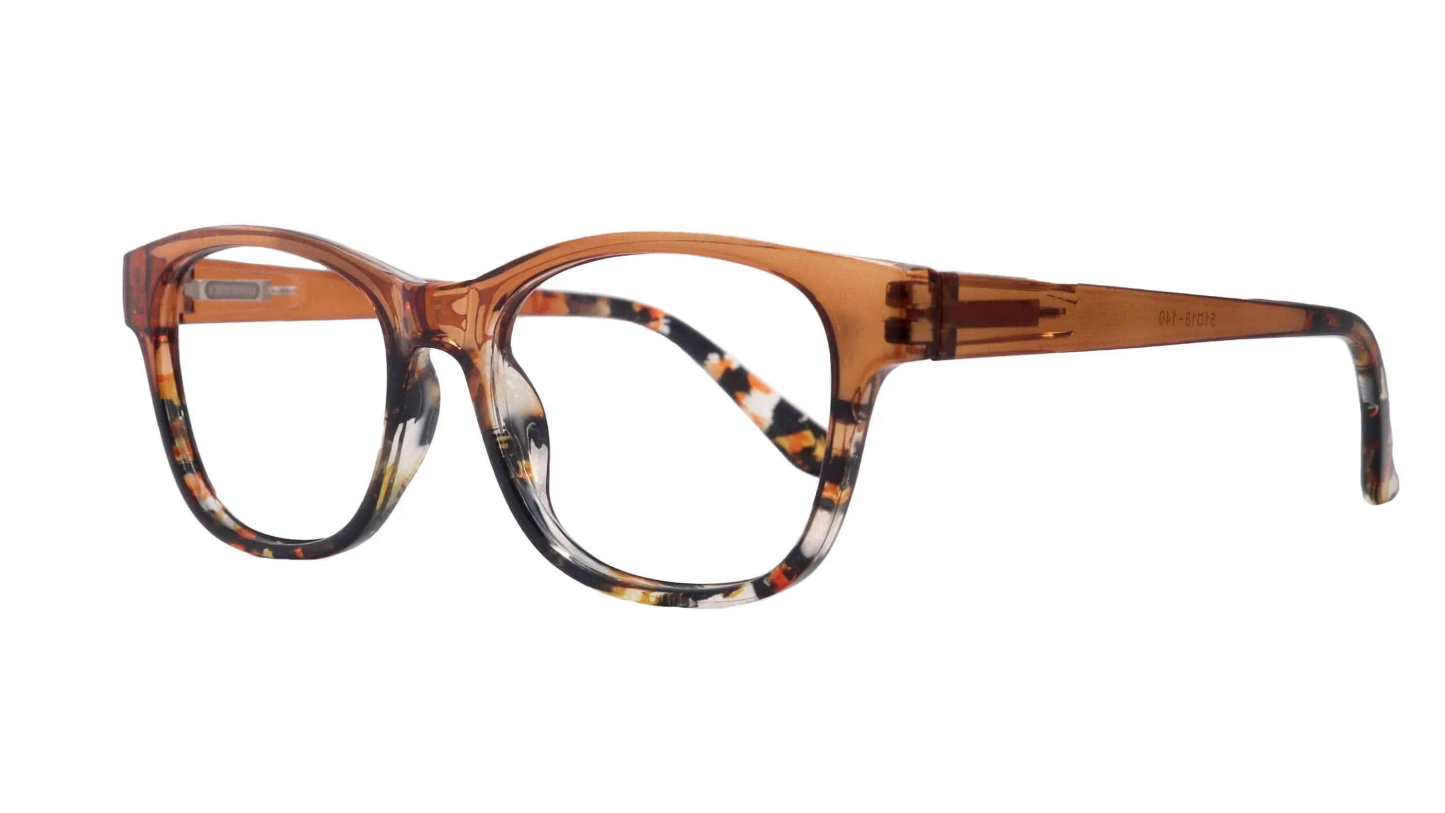 Dominique (Premium) Women Reading Glasses, High-End Reader, Square Style (Brown Tortoise) Optical Frame. NY Fifth Avenue