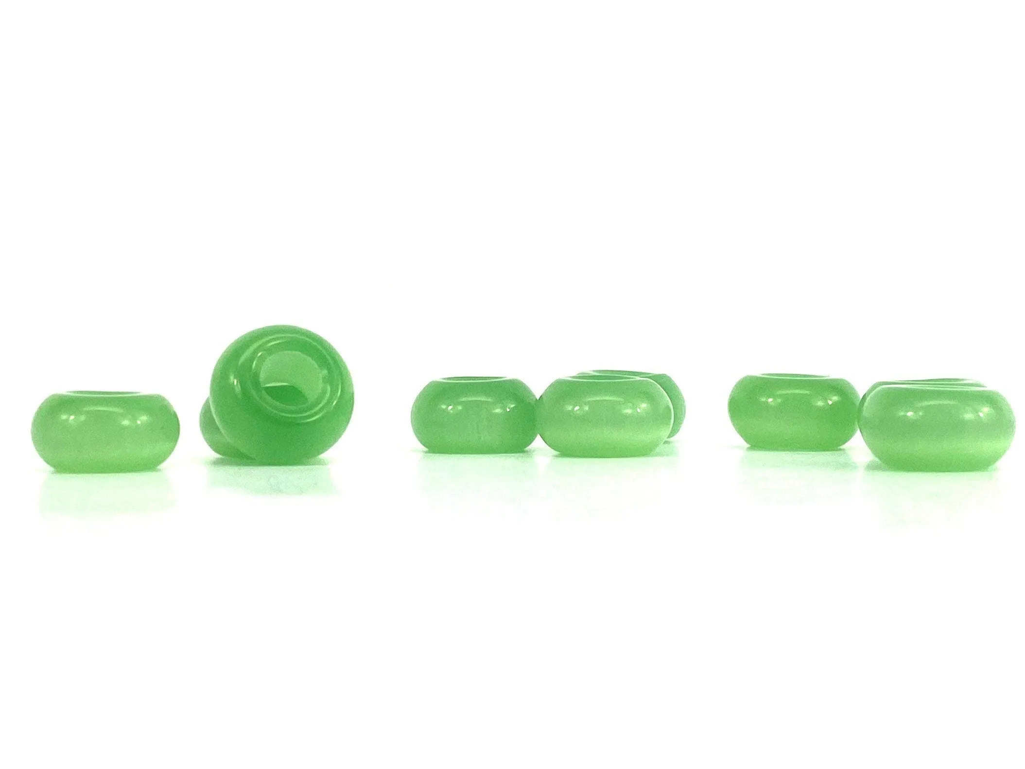 Dyed Green Jade Beads, Sku#BG48