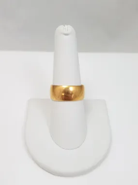 Early 1900's 18k Yellow Gold Wide Wedding Band Ring