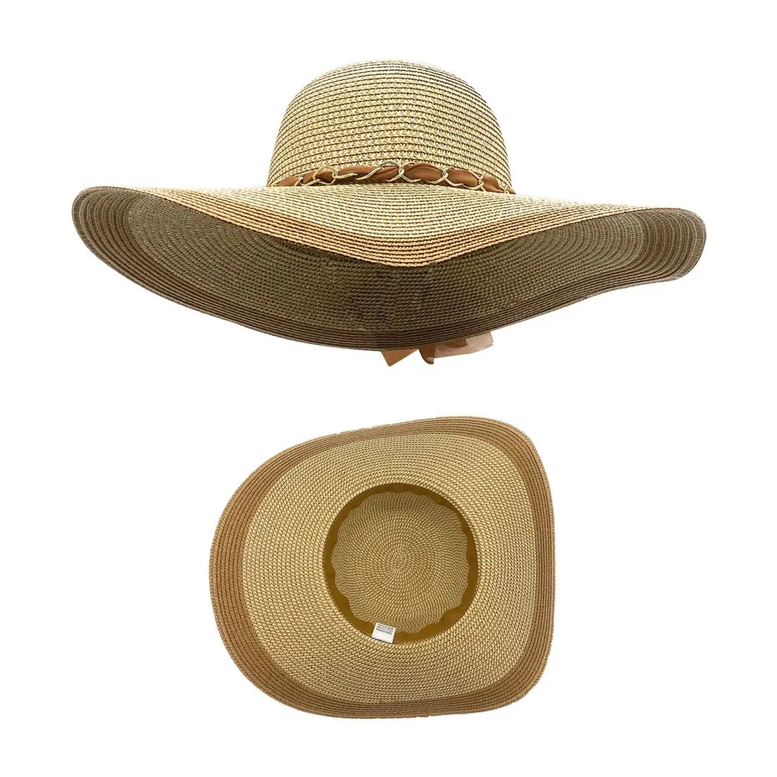 Empire Cove Womens Wide Brim Straw Hat Floppy Sun Hat Panama Fedora Summer