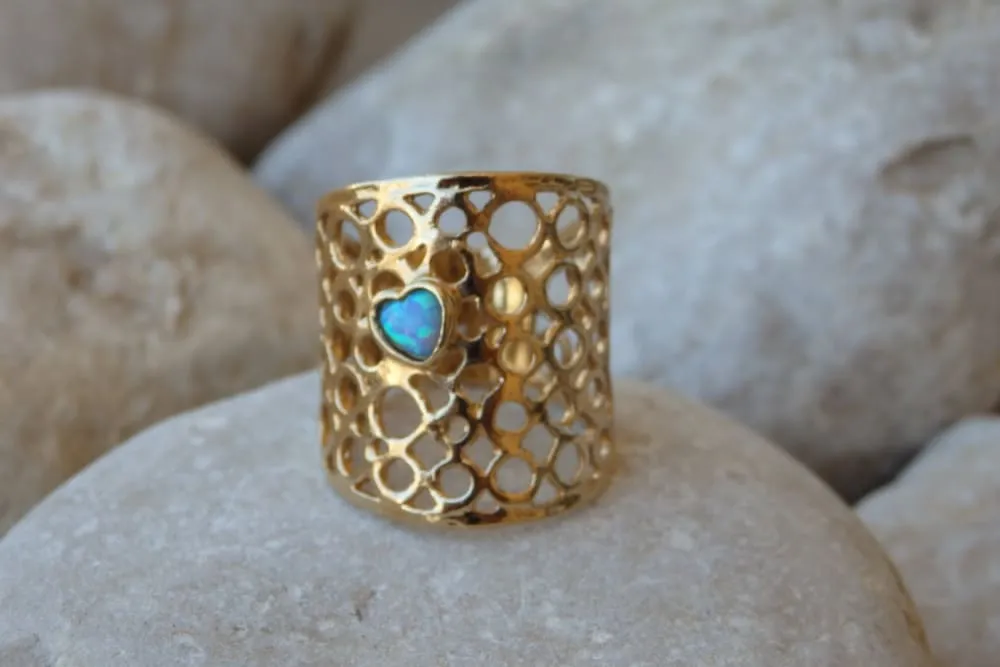 Extra Wide Gold Ring