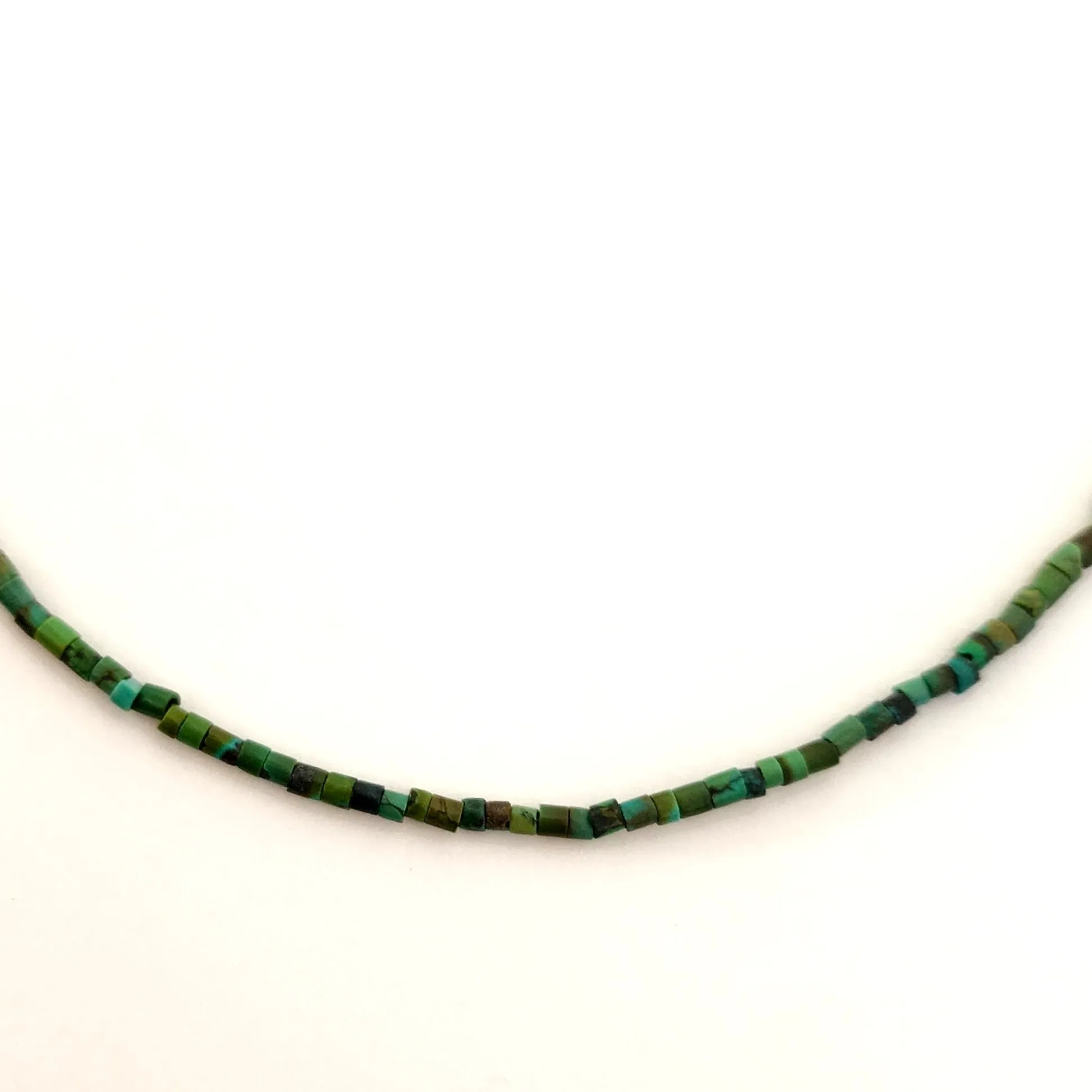 Forest Green Turquoise Necklace - Size 15" or 16" Long