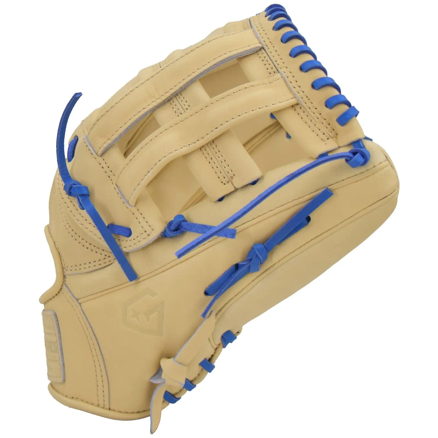 Gem Gloves Softball Fielding Glove - GEM006 (Tan/Royal)