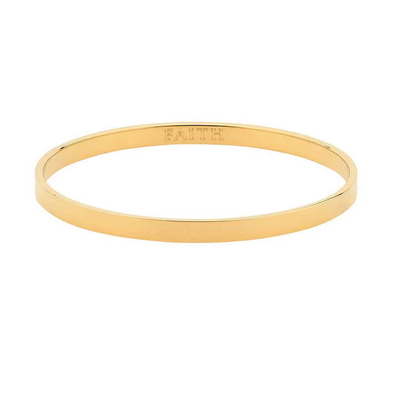 GEORGINI FAITH GOLD 5mm BANGLE