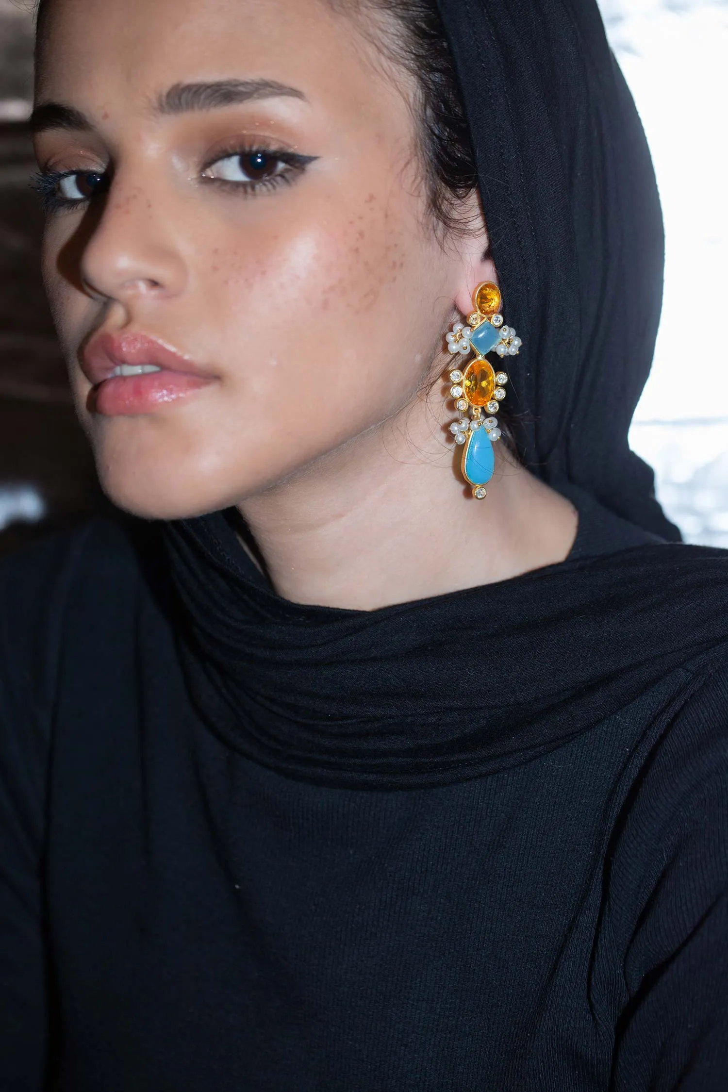 Golden Trumpet Earrings - Taleed