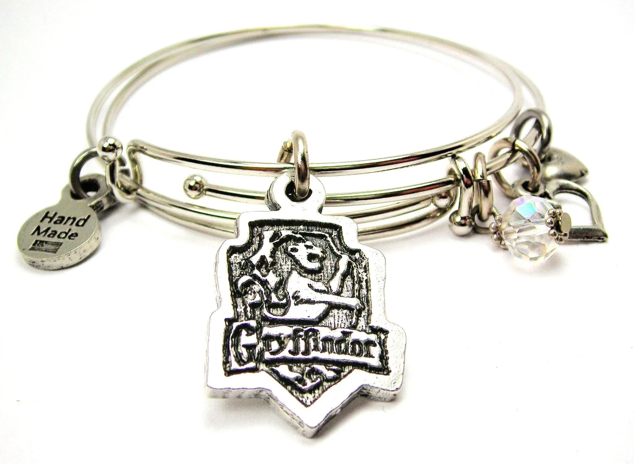 Gryffindor House Crest Expandable Bangle Bracelet Set