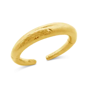 Hammered Gold Bangle Estate Bracelet