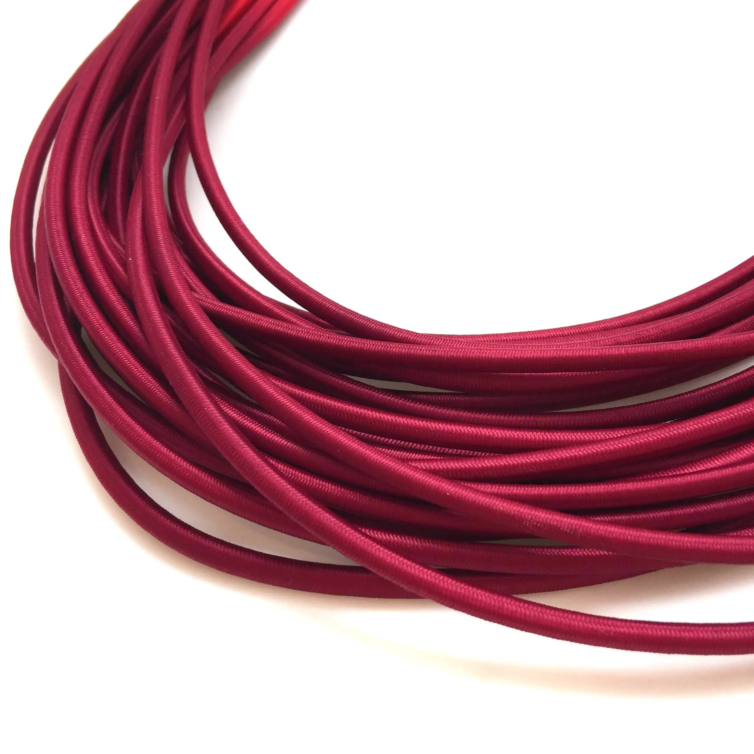 Hand Dyed Coil Necklace - Scarlet/Red