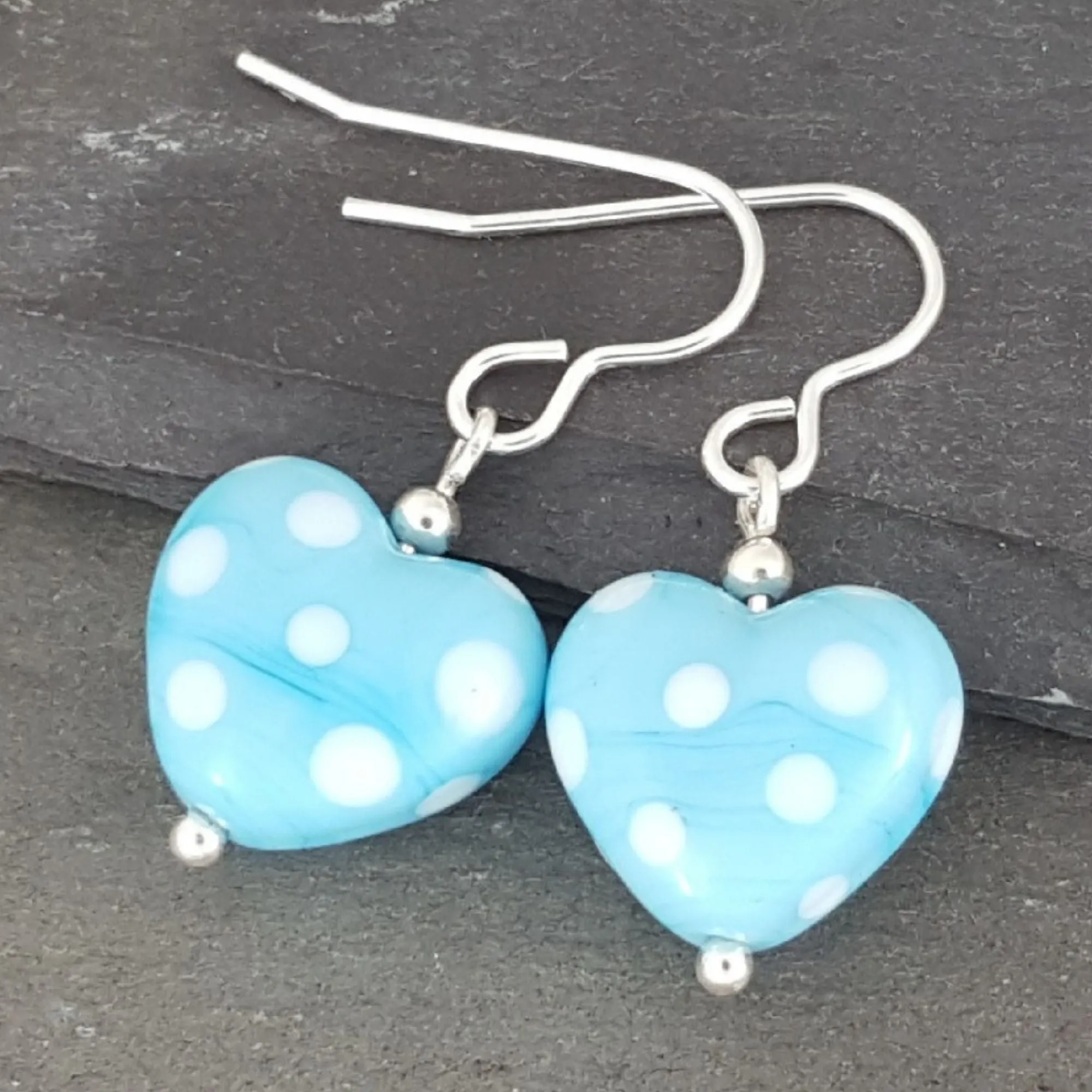 Heart Earrings - Polka Dotty Collection