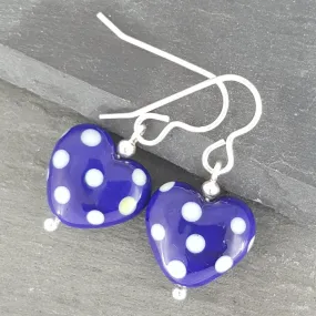 Heart Earrings - Polka Dotty Collection