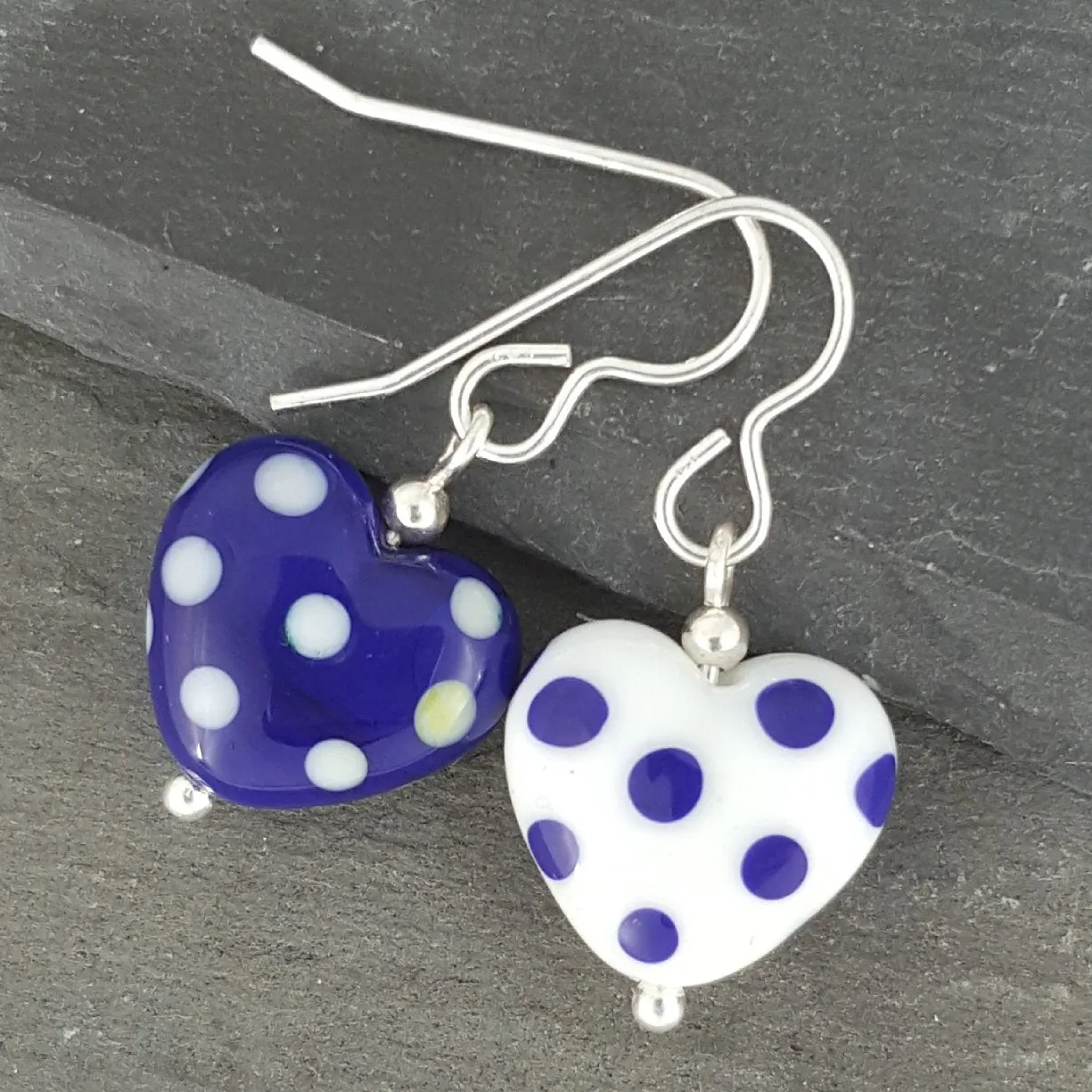 Heart Earrings - Polka Dotty Collection