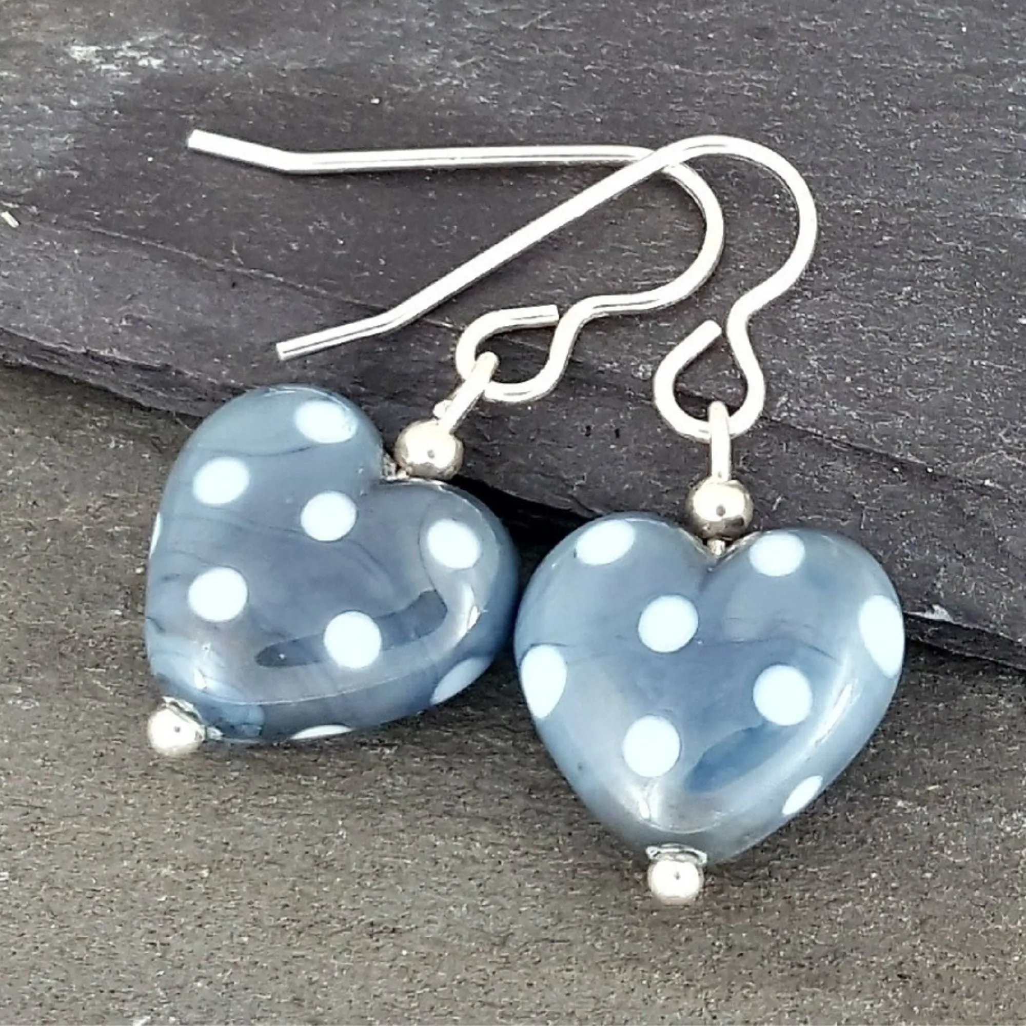 Heart Earrings - Polka Dotty Collection