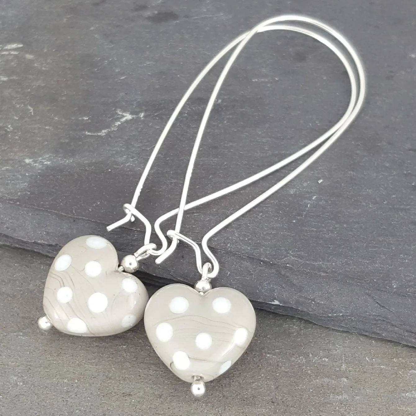 Heart Earrings - Polka Dotty Collection