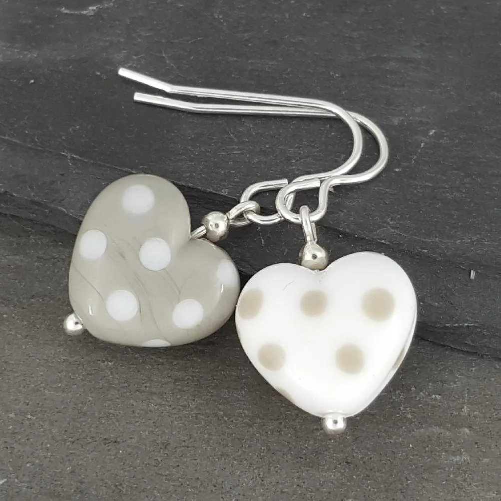 Heart Earrings - Polka Dotty Collection