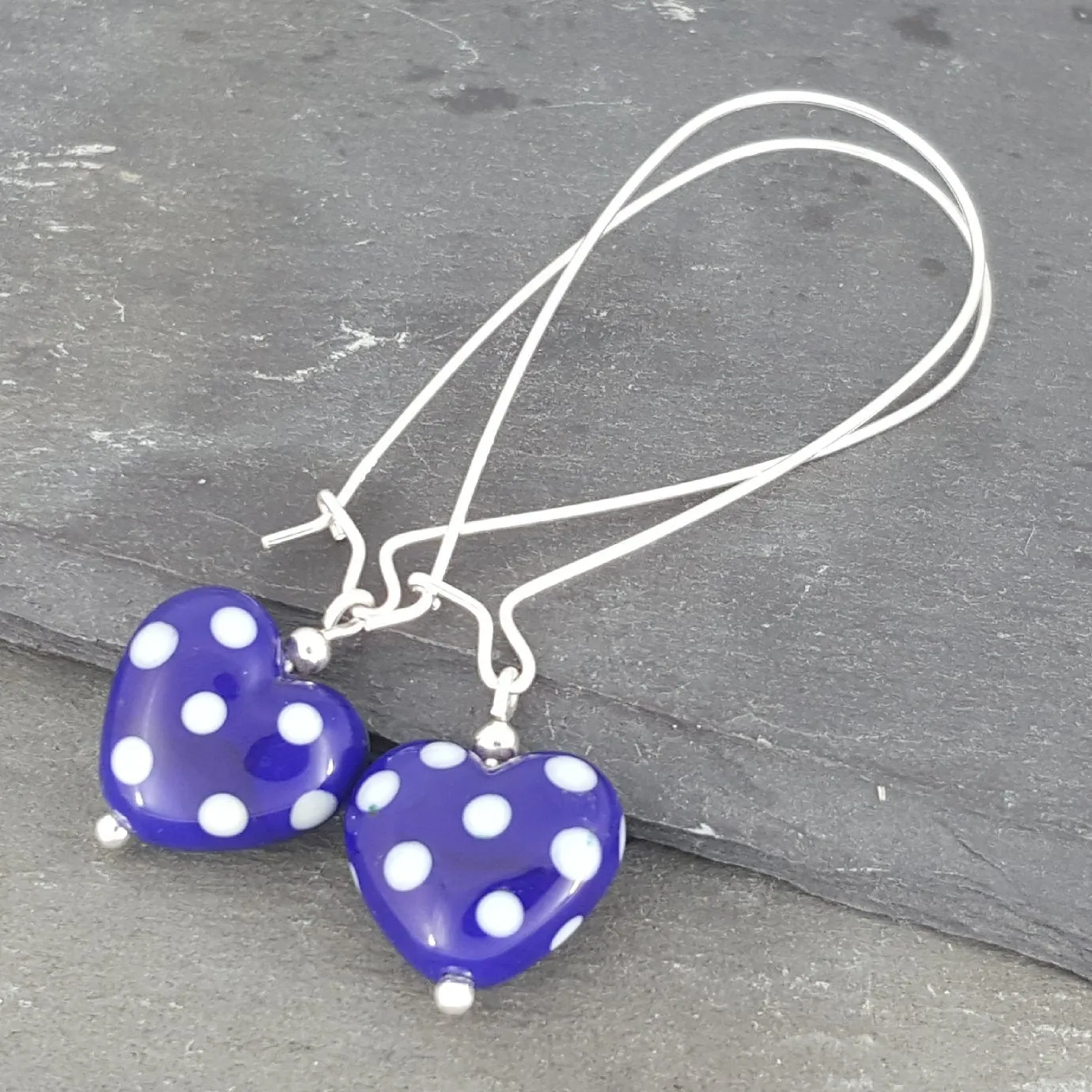 Heart Earrings - Polka Dotty Collection