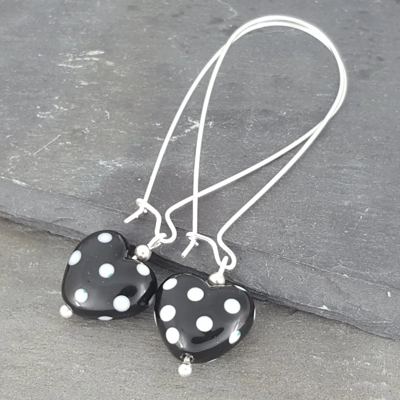 Heart Earrings - Polka Dotty Collection