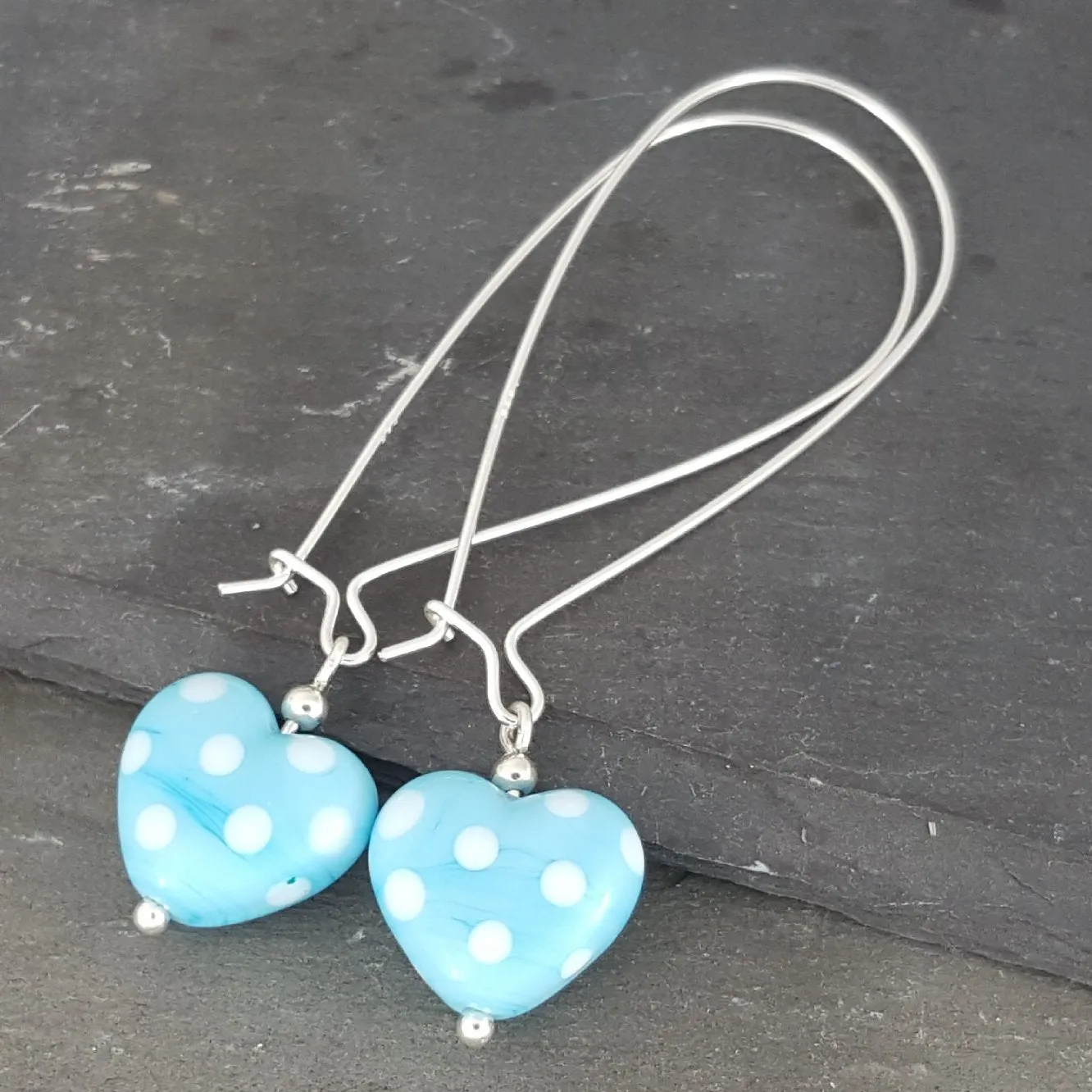 Heart Earrings - Polka Dotty Collection