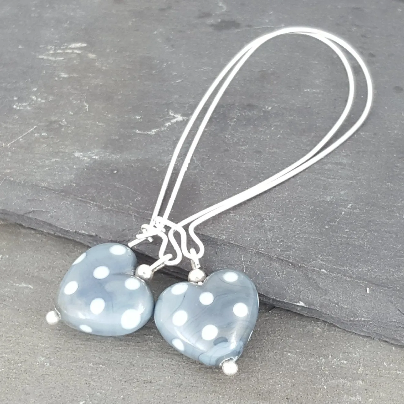 Heart Earrings - Polka Dotty Collection