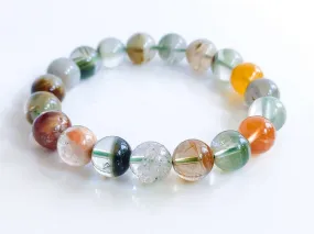 High Quality Phantom Quartz Crystal Bead Bracelet