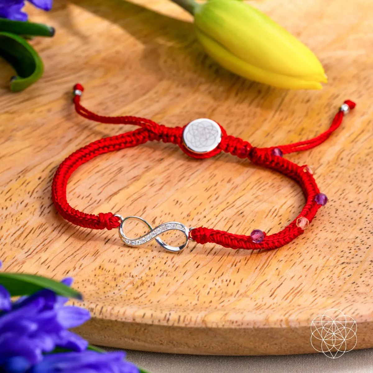 Infinite Prosperity - Eight-Strand Red String Bracelet