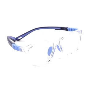 Intellilens | Zero Power Blue Cut Computer Glasses | Anti Glare, Lightweight & Blocks Harmful Rays | UV Protection Specs | For Boys & Girls | Transparent| Wayfarer | Small