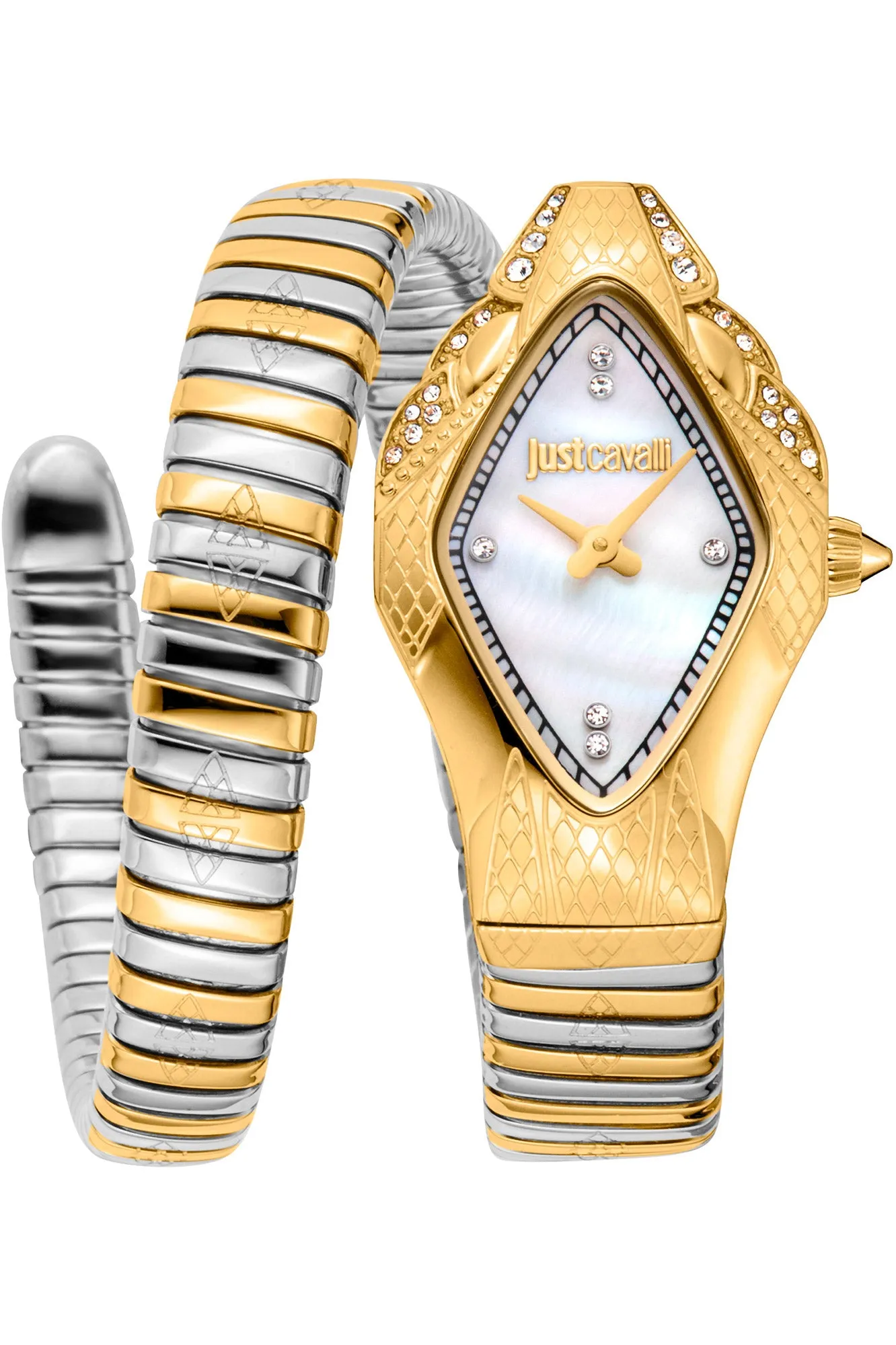 Just Cavalli Women's Signature Snake Ferocious 22mm Quartz Watch JC1L306M0065