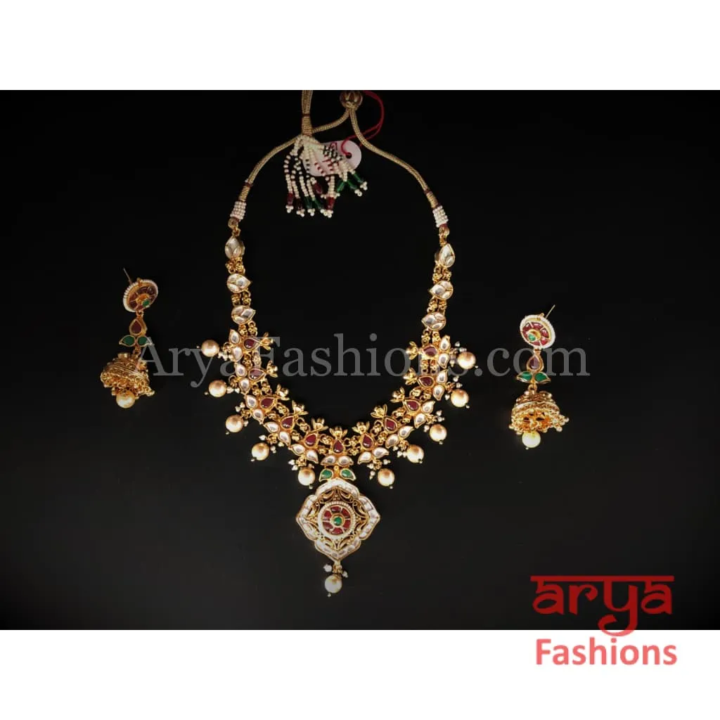 Kundan Meenakari Necklace