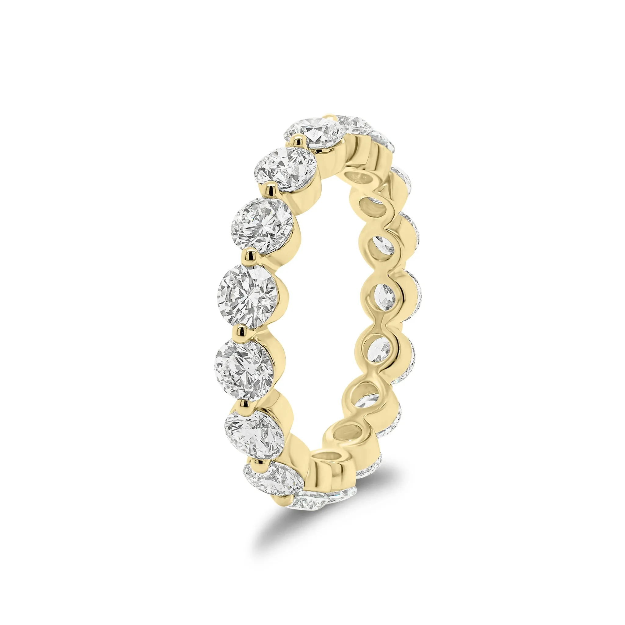 Large Single-prong Diamond Eternity Ring