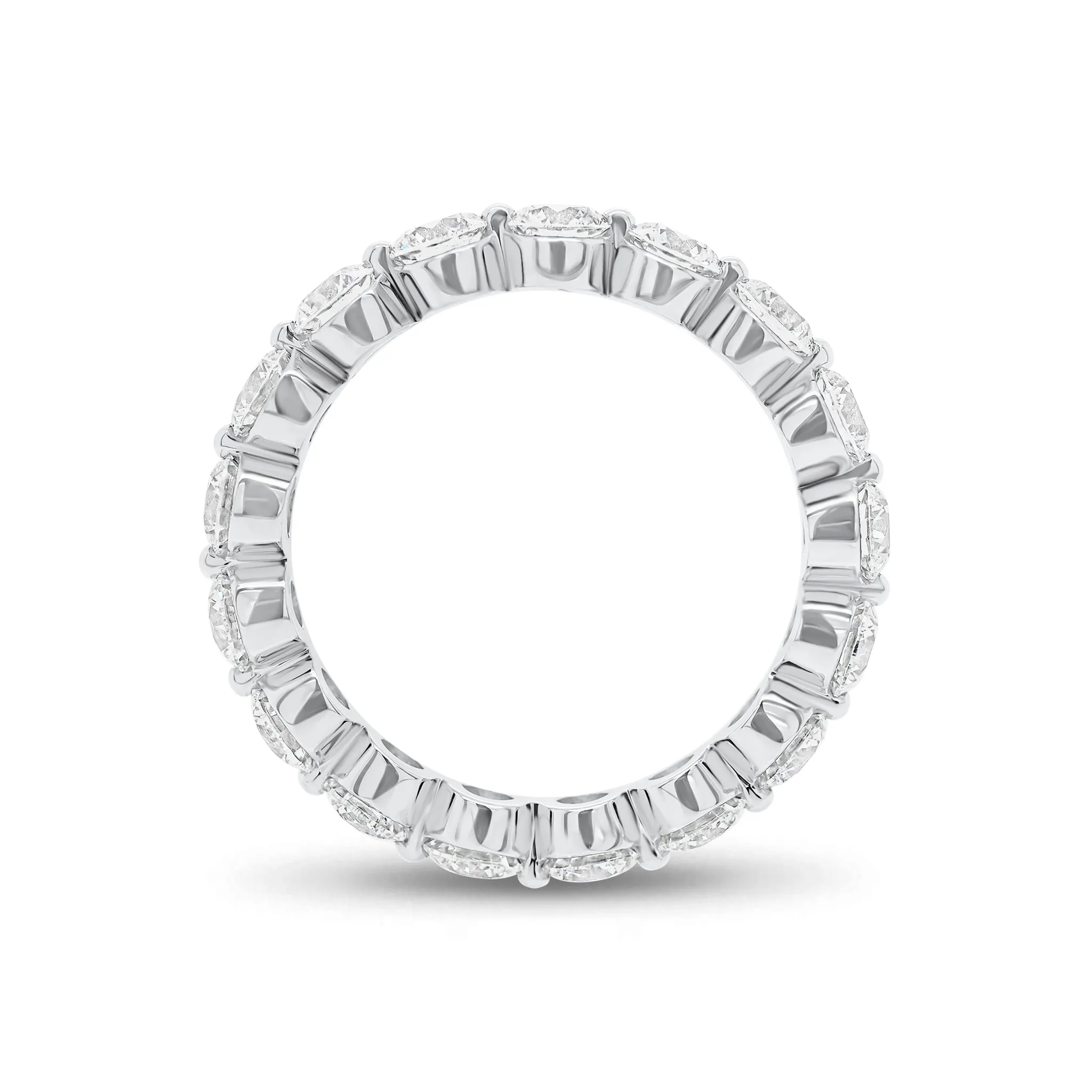 Large Single-prong Diamond Eternity Ring