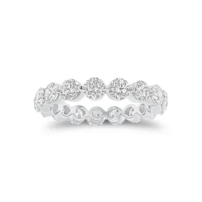 Large Single-prong Diamond Eternity Ring