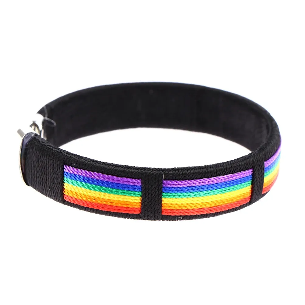 Lesbians Gays Bisexuals Rainbow Bangle Bracelets Rainbow Couple Open Bracelet Wristband Jewelry