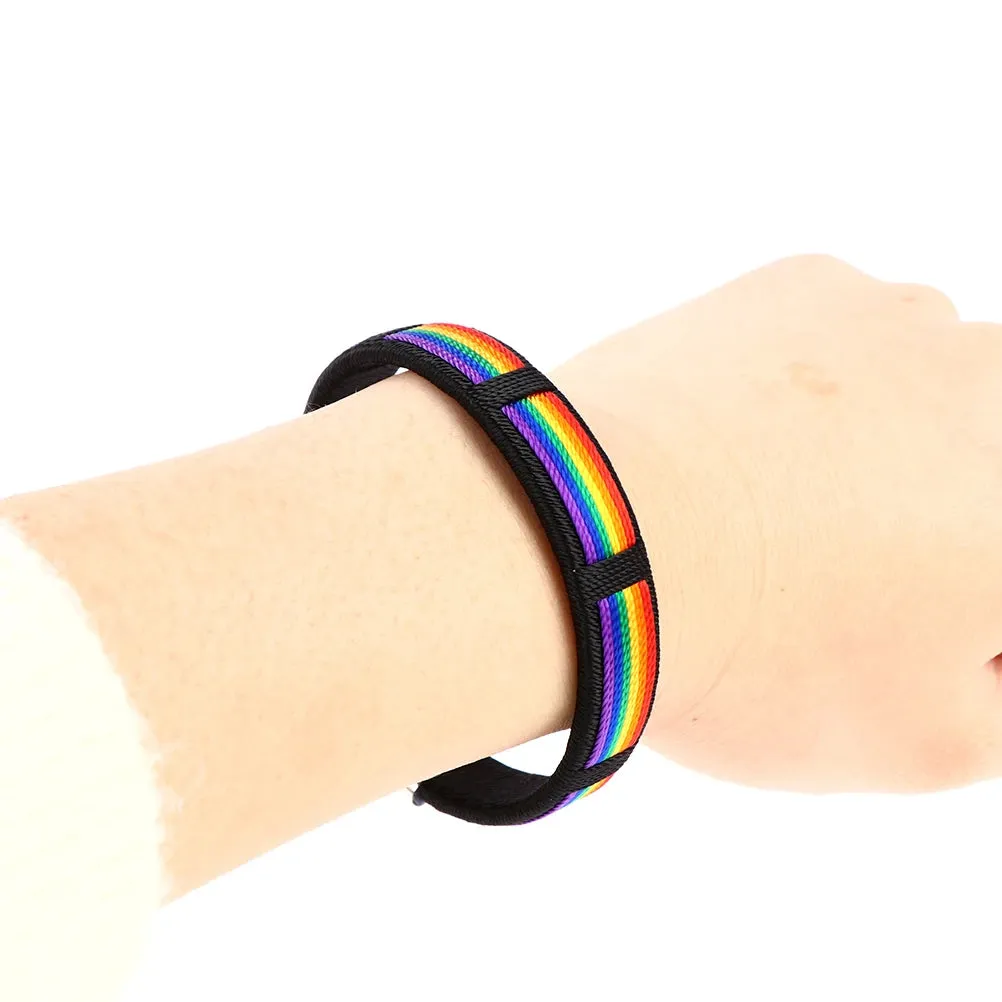 Lesbians Gays Bisexuals Rainbow Bangle Bracelets Rainbow Couple Open Bracelet Wristband Jewelry