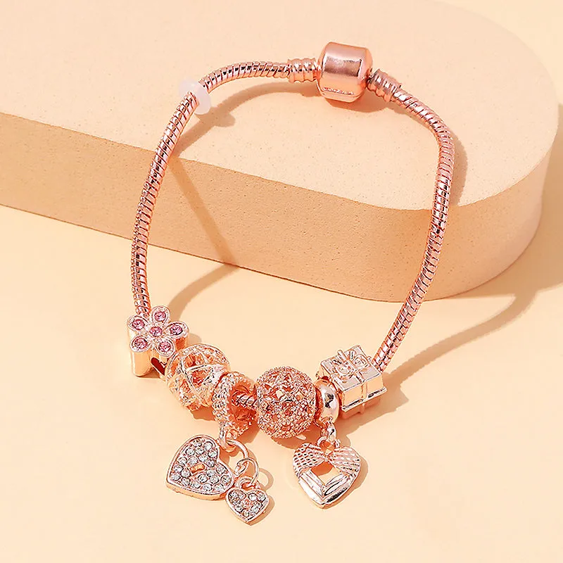 Luxe6099 - Hearts Charm Bracelet