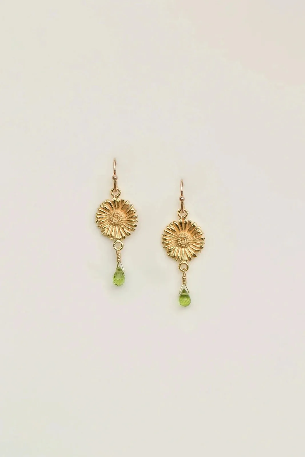 Margarita Earrings  Peridot/ Gold