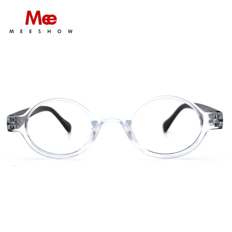 Meeshow Unisex Full Rim Round Polycarbonate Reading Glasses 1730