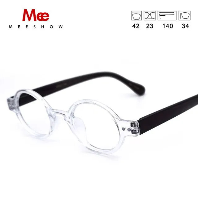 Meeshow Unisex Full Rim Round Polycarbonate Reading Glasses 1730