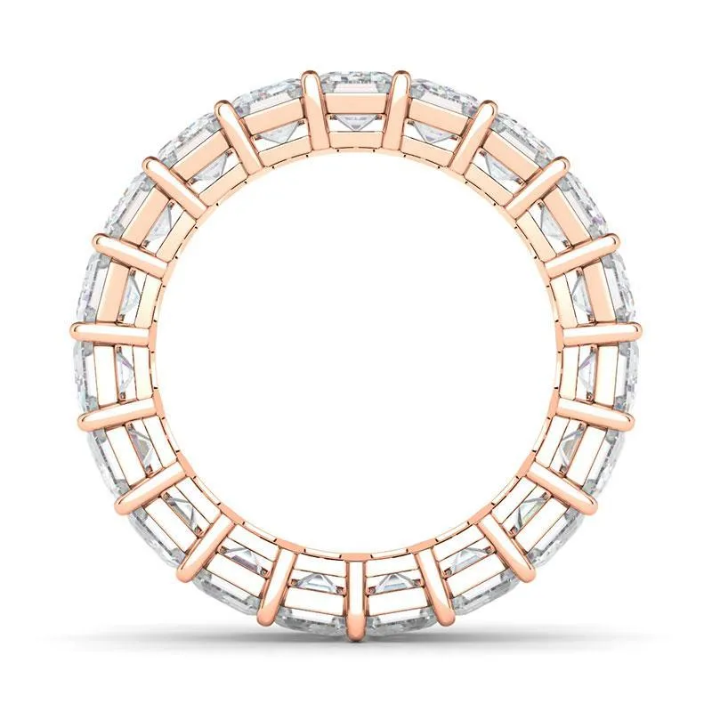 Men's Emerald Cut Diamond Eternity Band