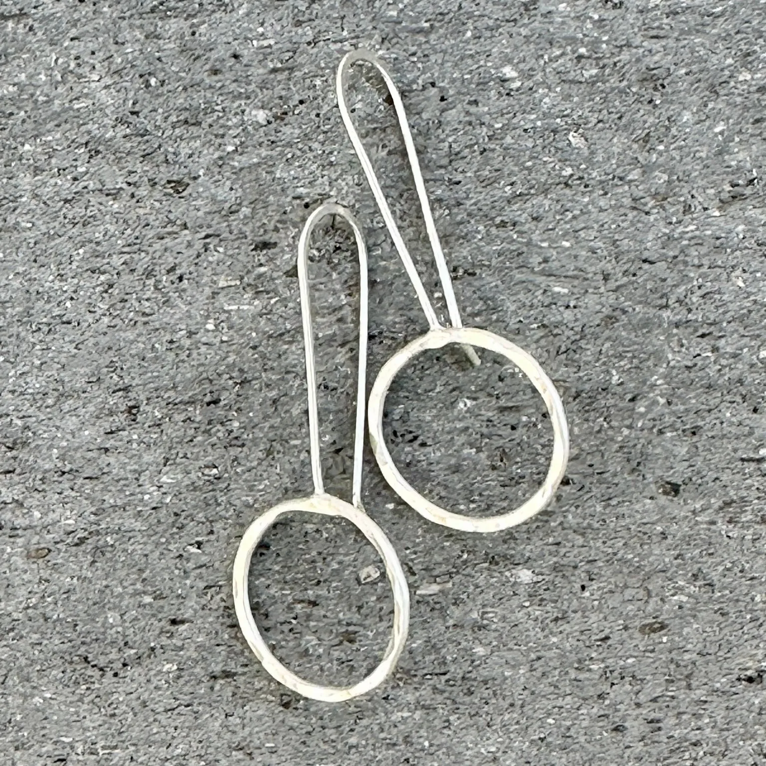 Modern Circle Earrings in Three Styles