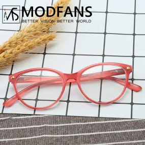 ModFans Women's Full Rim Cat Eye Tr 90 Reading Glasses Msa0032