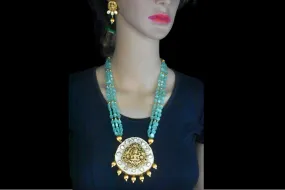 Monalisa Beads Necklace With Antique Laxmi Pendant By Asp Fashion Jewellery