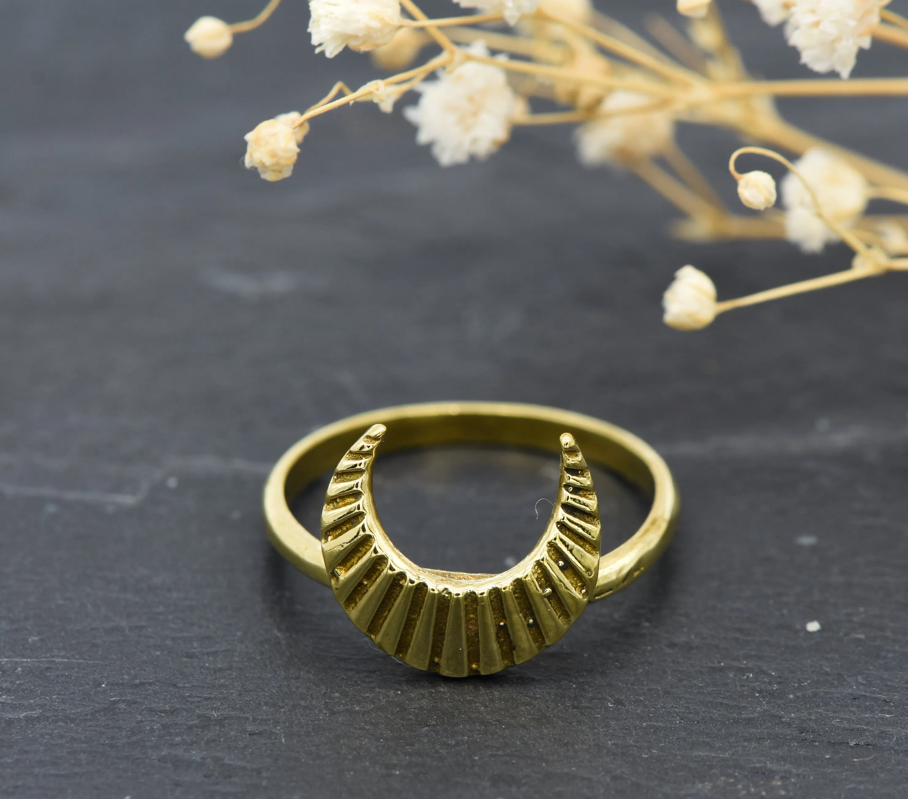 Mond Ring | Messing | Yoga Jewelry