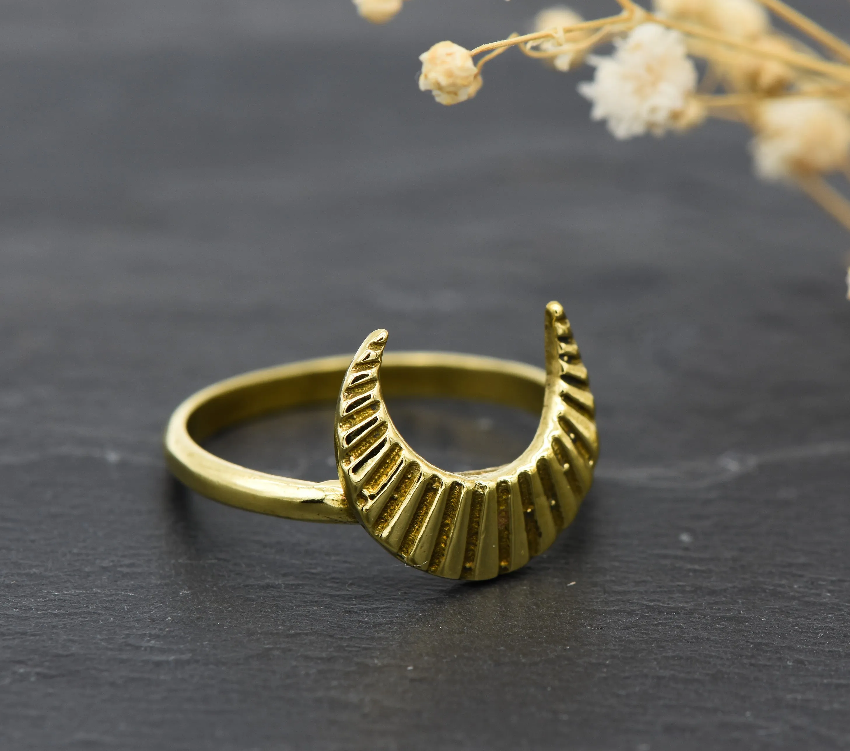 Mond Ring | Messing | Yoga Jewelry