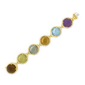 Multi-gemstone & Diamond Bracelet