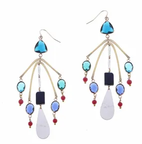 Nakamol Bright Multi Chandelier Earrings