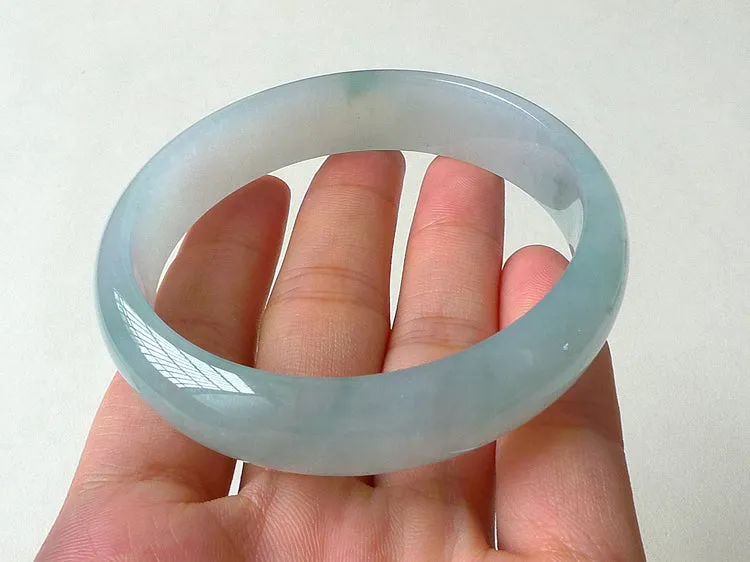 Natural Jade Bangle Jadeite Bangle Internal Diameter 57mm BER041