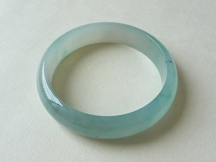 Natural Jade Bangle Jadeite Bangle Internal Diameter 57mm BER041