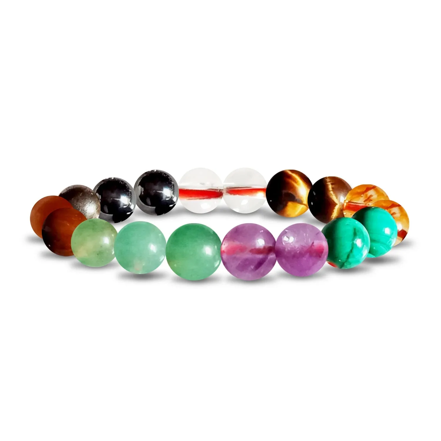 New Beads Bracelet 7 Natural Stone Lava Bracelet Diffuser Multi Color Gemstone